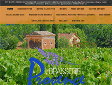 Tablet Screenshot of brasserieprovence.com